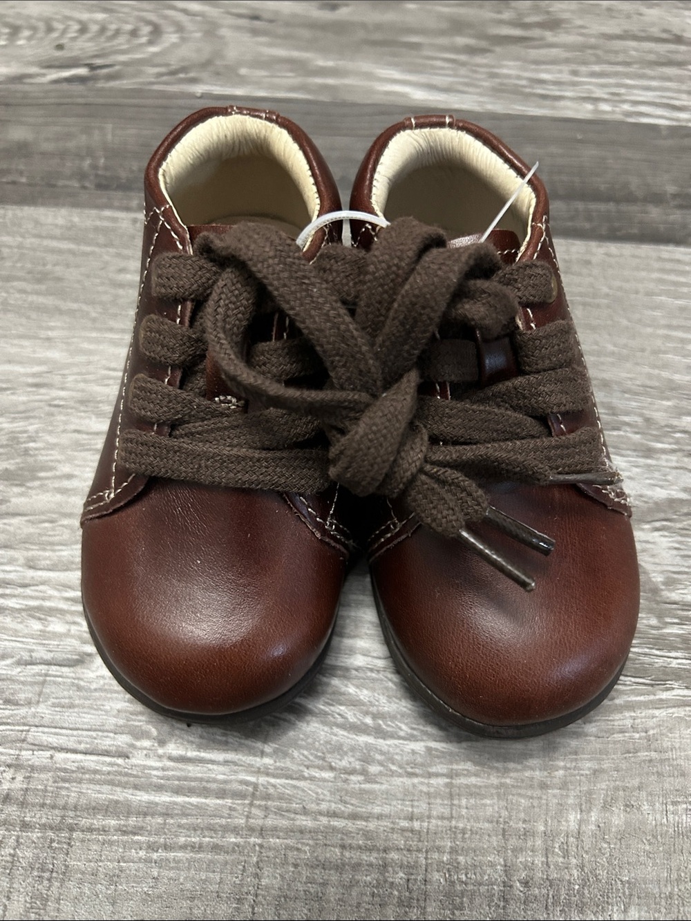 Stride Rite Brown Toddler Lace-Up Shoes